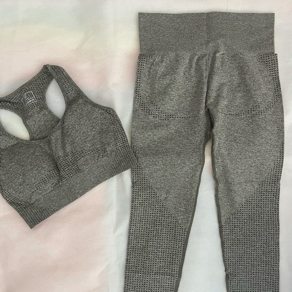 NEW never worn Gray athletic set